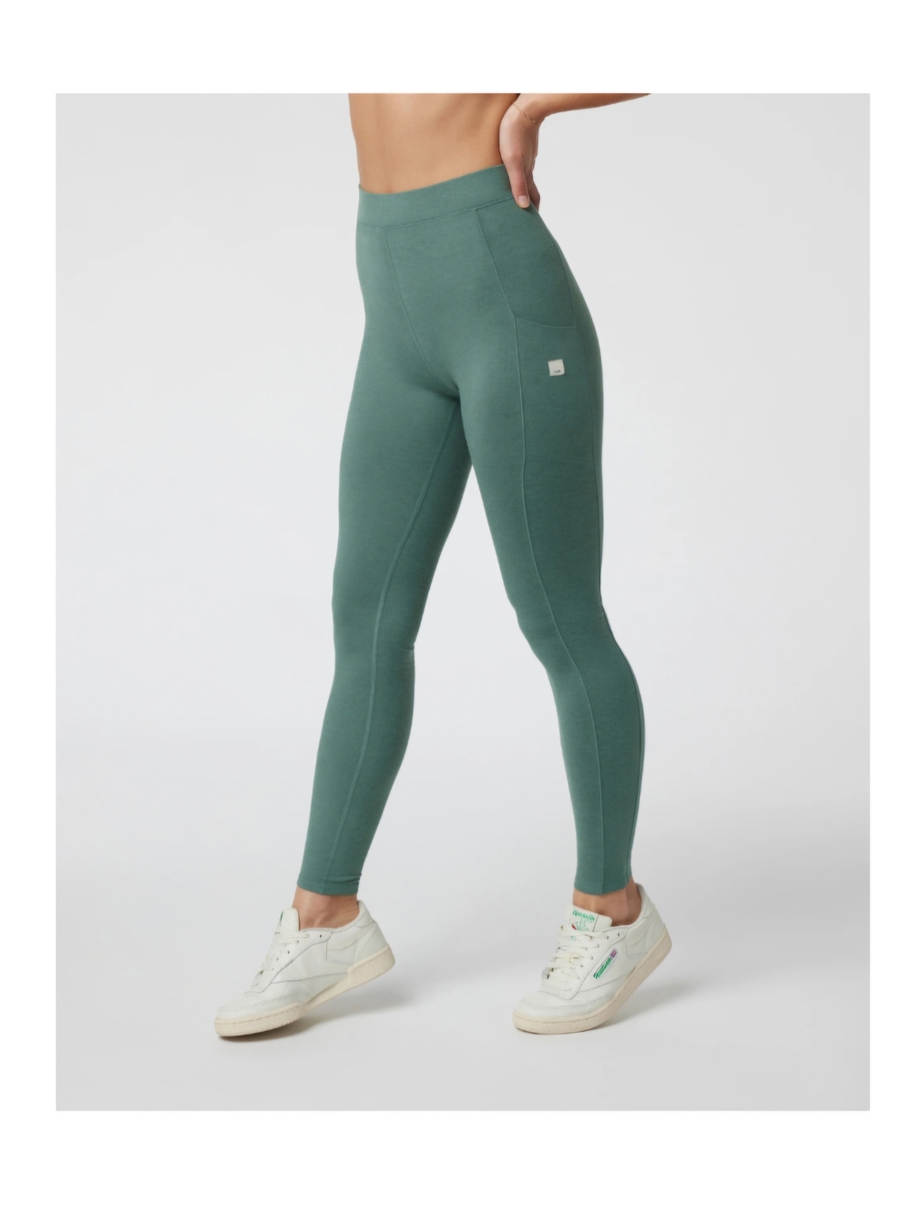 Vuori Dream knit High-Rise Leggings, X sm, Sea Pine Heather, Pockets